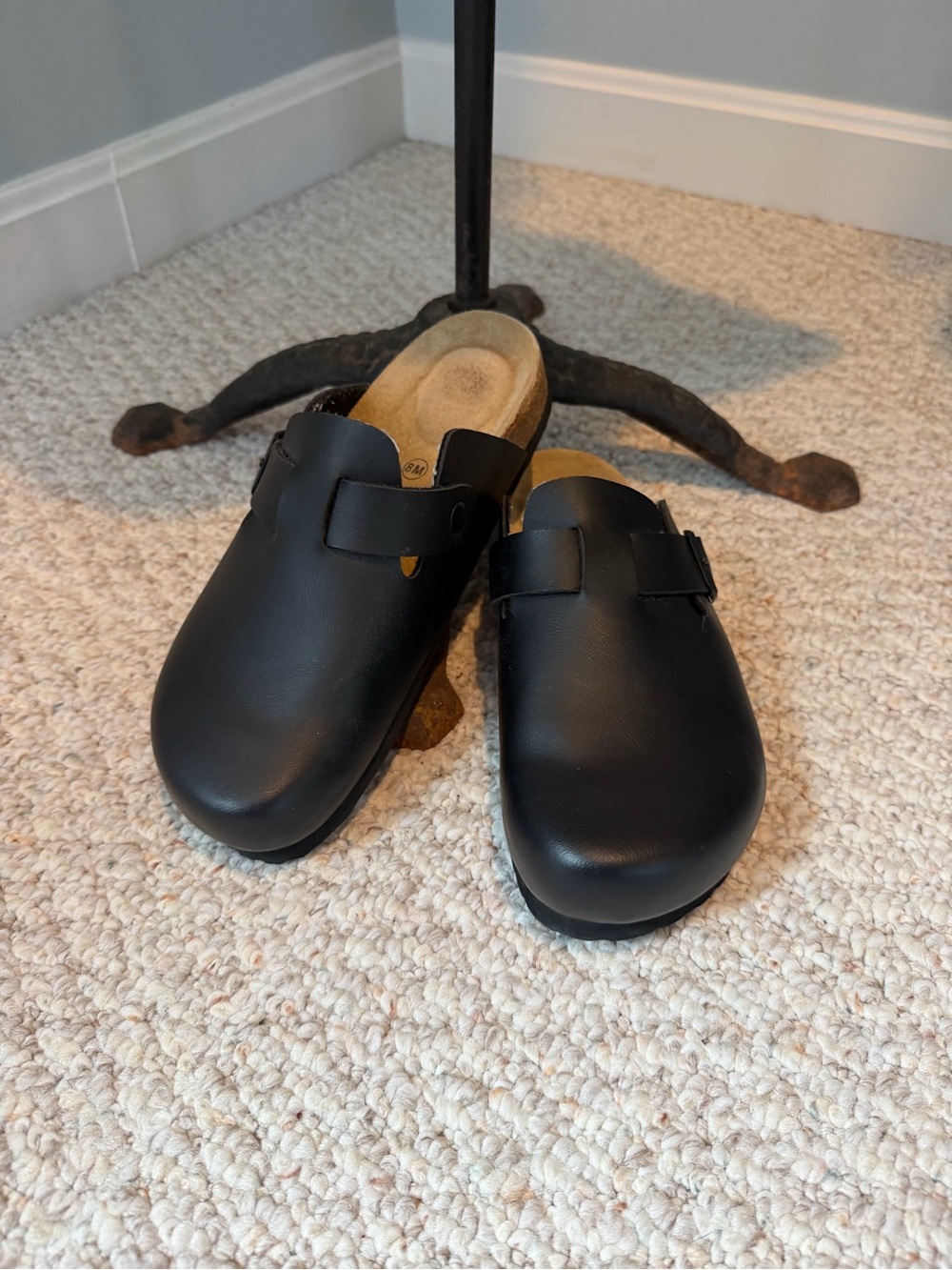 Everyday Comfort Black Slip-On Clog Mule